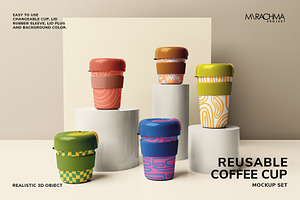 Reusable Coffee Cup Mockup Set