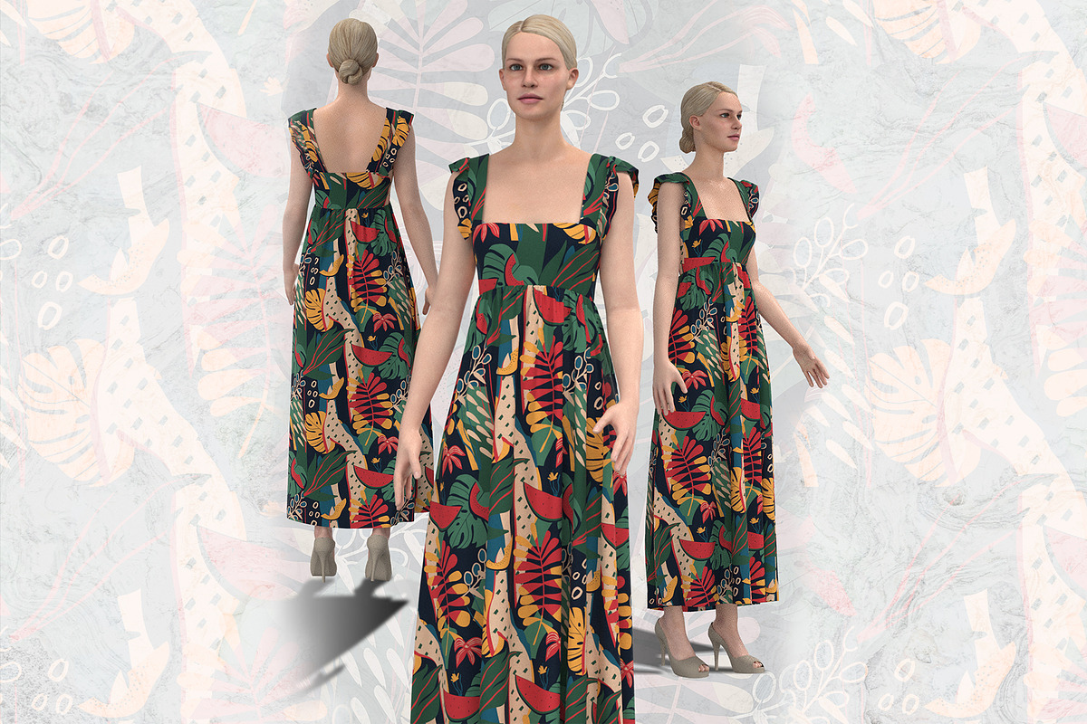 Tropical Fruits - Seamless Patterns, a Pattern Graphic by texvogue (Photo 6 of 8)