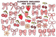 Sweet Bows Clipart and Patterns, an Object Graphic by Brush Lab (Thumbnail 2 of 4)