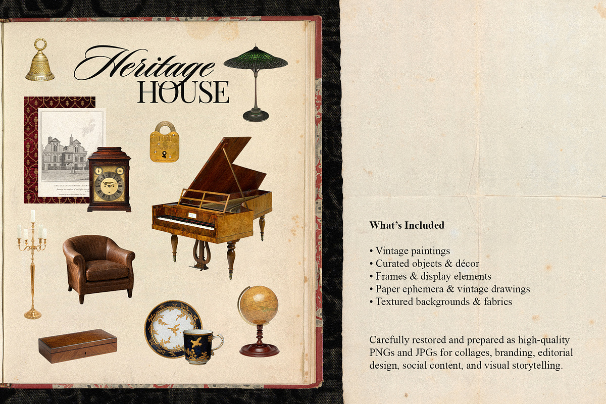 Heritage House - Vintage Collection, an Object Graphic by Dina Mae (Photo 7 of 13)