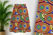 Aboriginal Orbs Seamless Repeat, a Pattern Graphic by Sharon Schwalbe (Thumbnail 2 of 6)