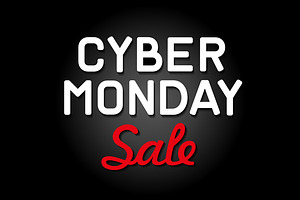 Cyber Monday Background Set