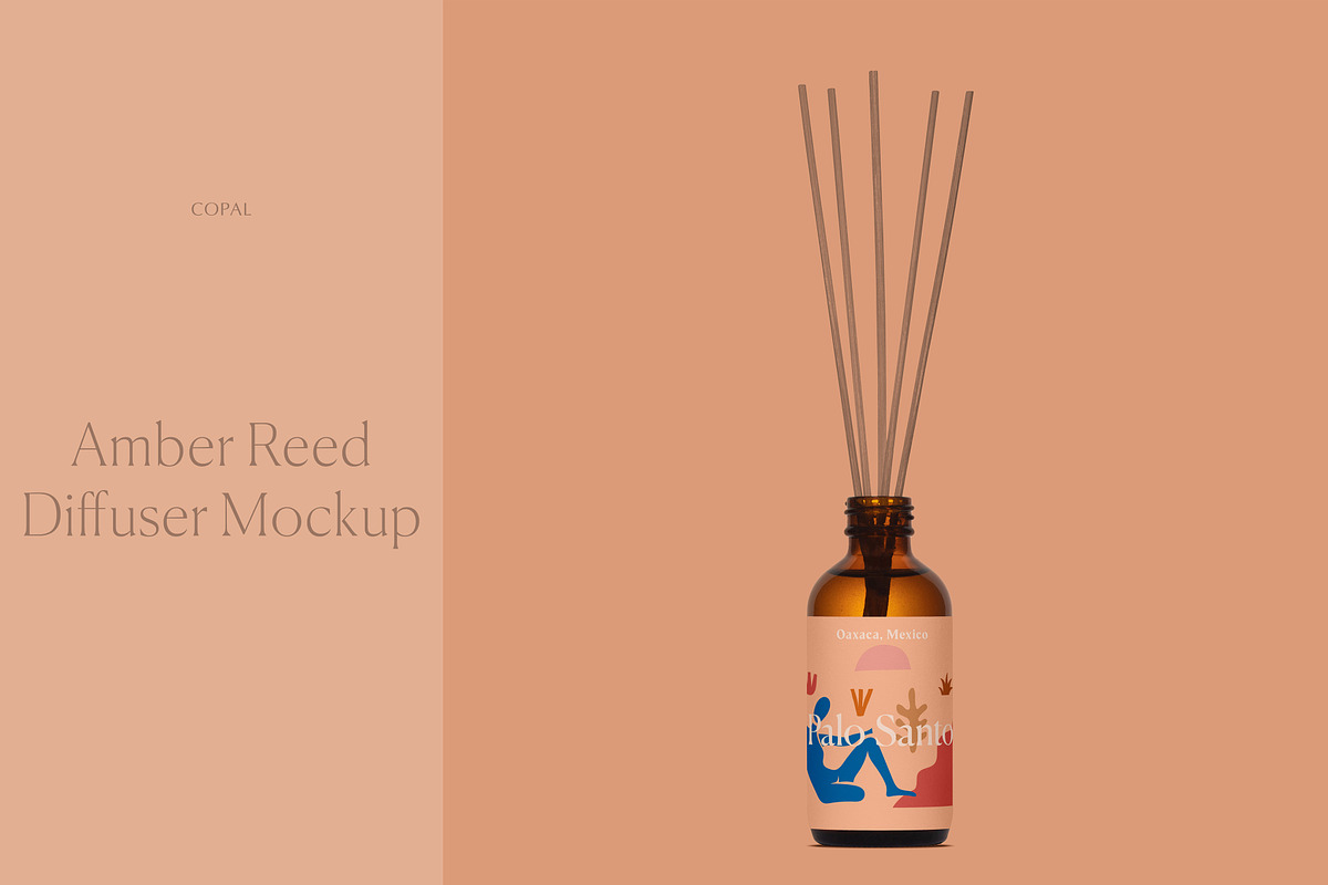 Amber Reed Diffuser Mockup, a Packaging Mockup by Copal (Photo 1 of 11)