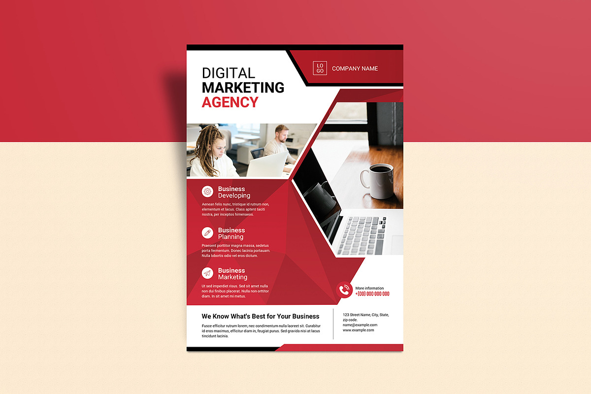 Business Flyer Template, a Flyer Template by retrographix (Photo 3 of 4)