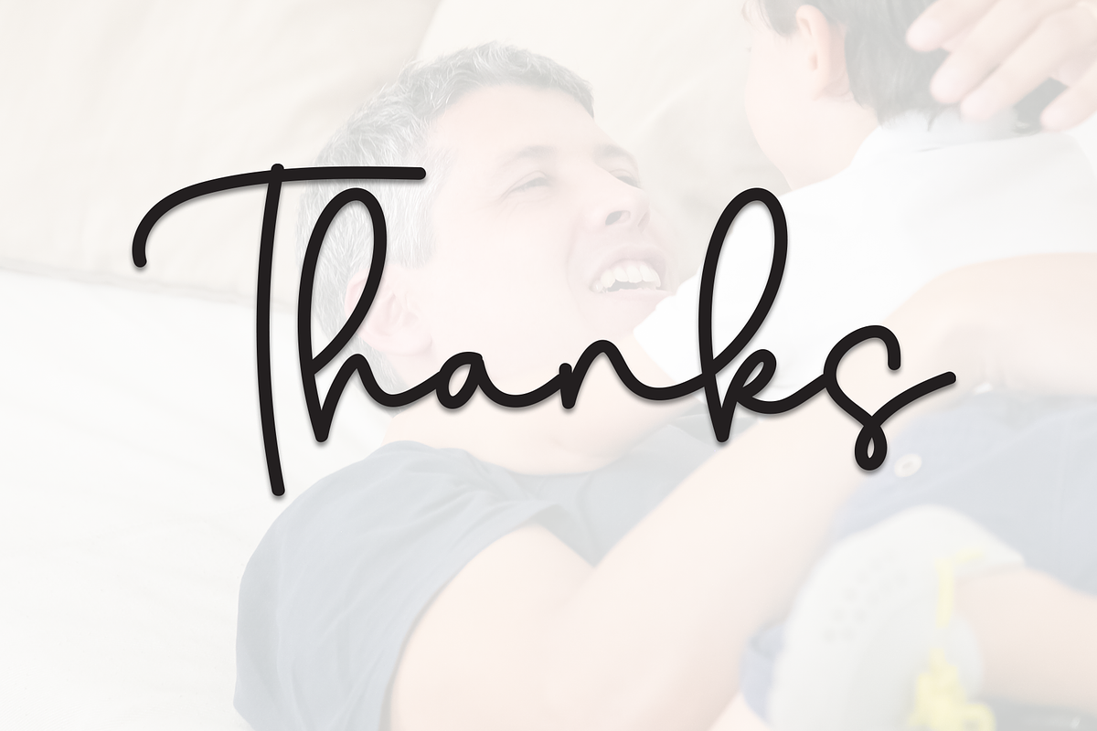 Daddy | Script Font, a Handwritten Font by Scratchones (Photo 8 of 8)