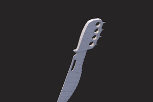 Low Poly Combat Knife V.1