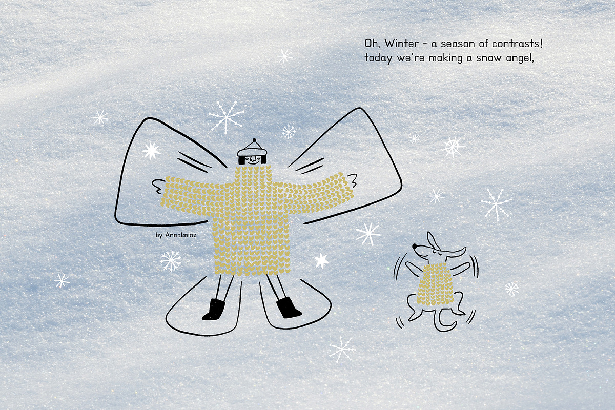 Winter Characters, a Seasonal Illustration by Annakniaz (Photo 2 of 13)