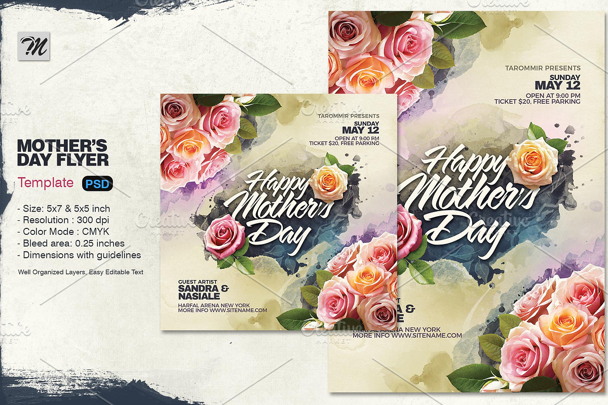 Mothers Day Flyer, a Flyer Template by Tarommir (Photo 1 of 4)