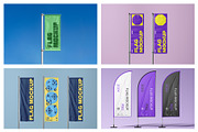 Signage Mockups vol.4 - Flag Mockups, an Advertising Mockup by MockupForest (Thumbnail 7 of 10)