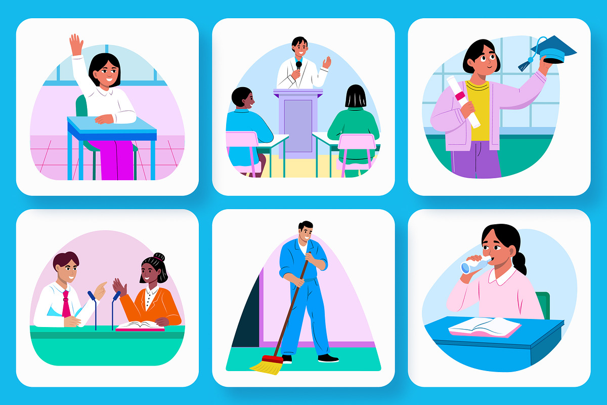 Back To School Illustration Art Pack, an Education Illustration by Brickclay (Photo 6 of 10)