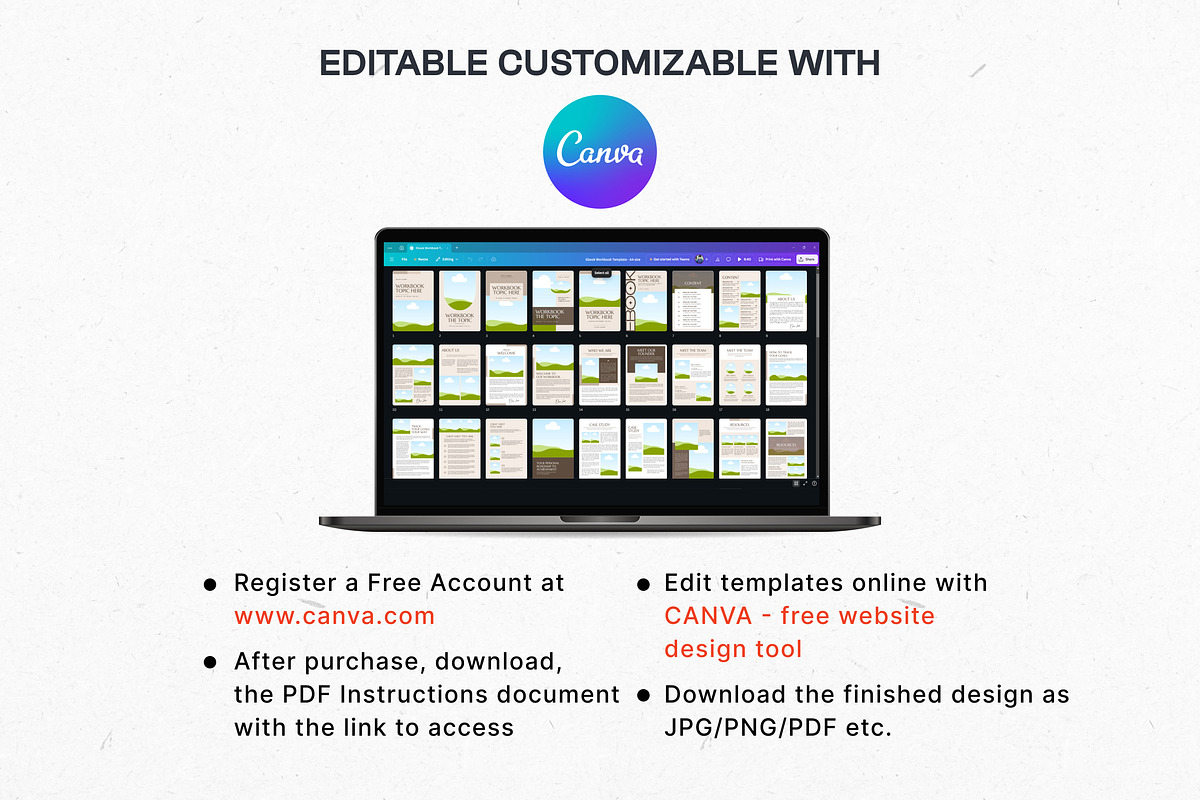 Ebook Workbook Canva Template, a Marketing Template by Miyaji75 (Photo 9 of 10)