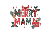 Holiday Vibes Mama Quote SVG Bundle, an Object Graphic by yasushie (Thumbnail 9 of 13)