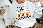 Ghost Spooky Cat Pumpkin Halloween P, an Illustration by Sublimation Artist (Thumbnail 6 of 9)