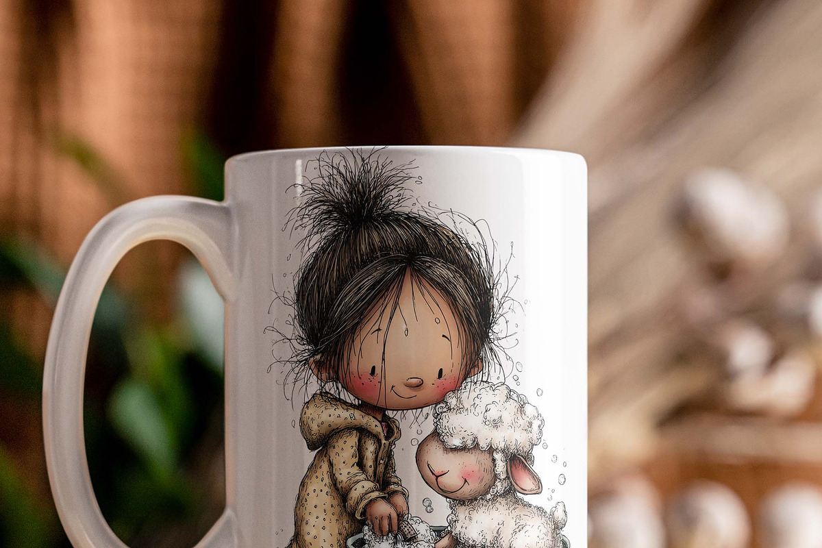 Whimsical Woodland Animals Girl Love, a Graphic by one-touch (Photo 3 of 7)