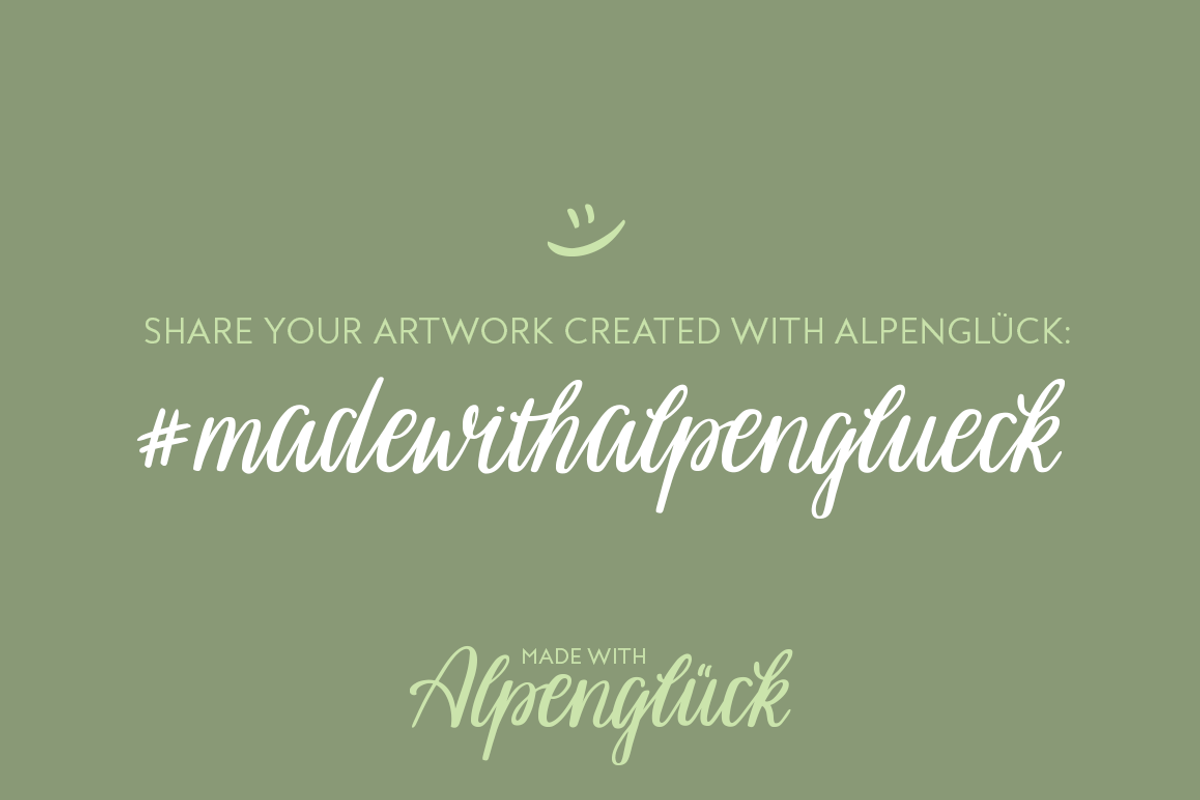 Alpenglueck - a handwritten font, a Script Font by Laura Heidi (Photo 15 of 15)