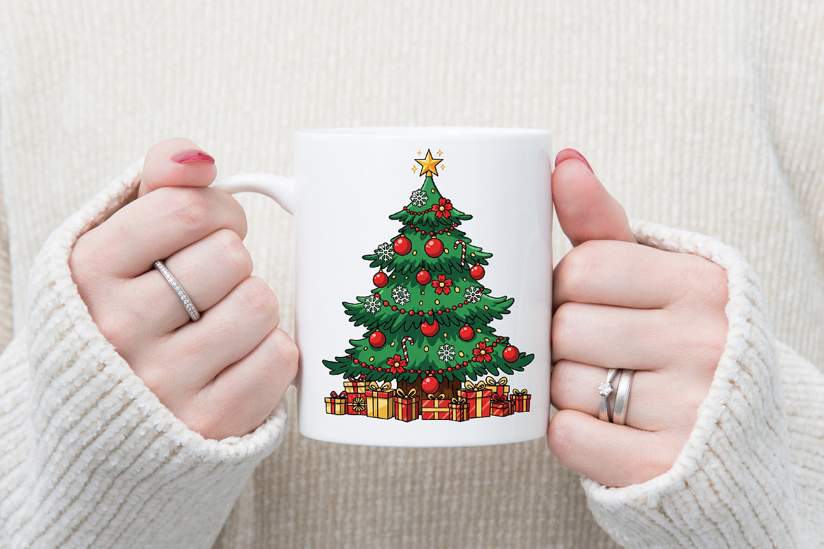 Christmas Tree Clip Art, an Illustration by Designking (Photo 2 of 4)