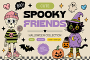 Spooky Friends- Halloween Collection, a Seasonal Illustration by Alina Sh (Thumbnail 1 of 9)