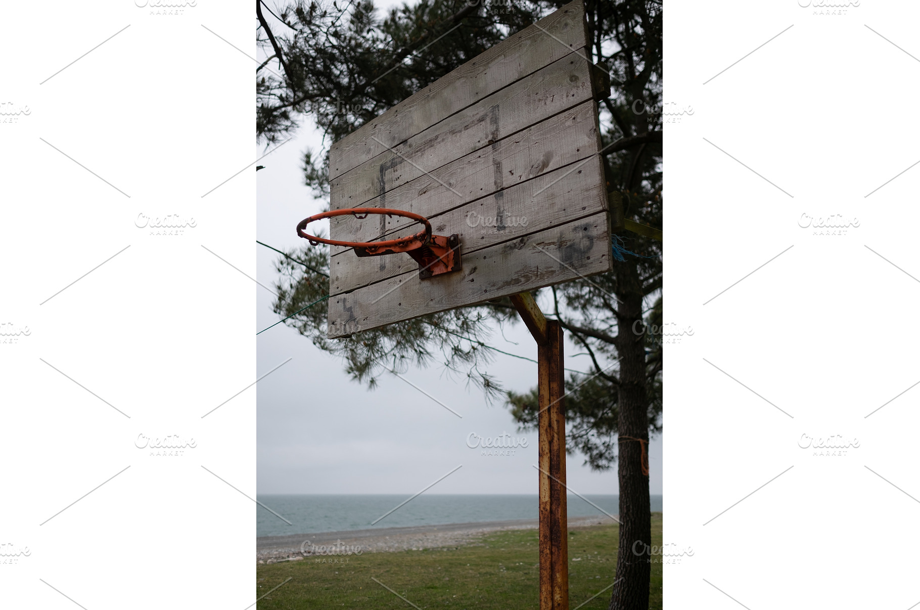 old basketball hoop without net in, a Sports & Recreation Photo by Koldunov