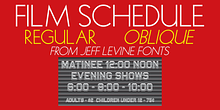 Film Schedule JNL