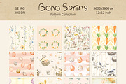 Boho Easter Spring Patterns Set, a Pattern Graphic by IrenKlm (Thumbnail 2 of 9)