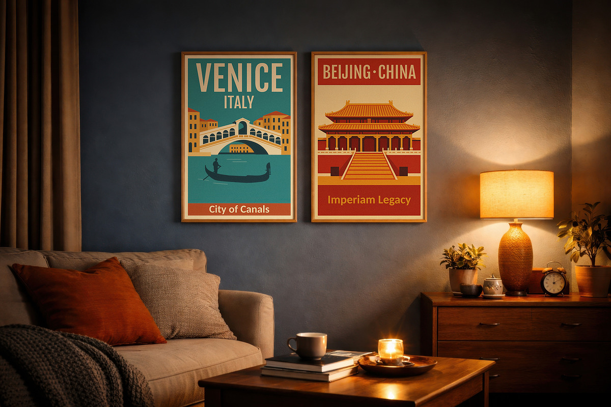 30 Travel City Prints, a Background Graphic by NassyArt (Photo 14 of 14)