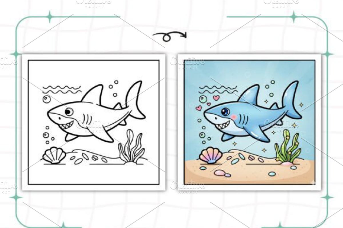 Bold and Easy Comfy Ocean, an Animal Illustration by Ink Gallery (Photo 4 of 9)