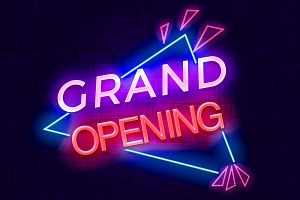 Grand Opening Neon Sign PSD Editable, a Layer Style Add-On by TrueVector