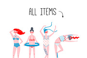 Swim-Swim | HandDrawn Graphics, a Person Illustration by Daria Miazhevich (Thumbnail 5 of 5)