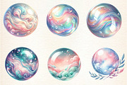 Pastel Soap Bubbles Clipart, an Illustration by DreamArtGraphic (Thumbnail 2 of 4)