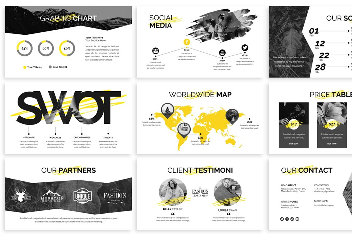 Bizarre - Creative Powerpoint, a Presentation Template by SlideFactory