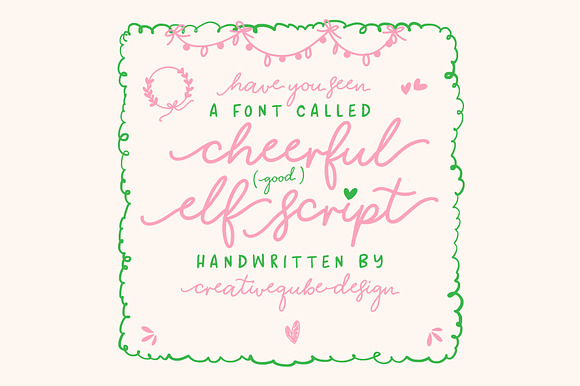 Cheerful Elf Script Font preview 7