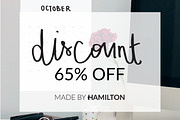 Twenty Seventeen Text Calendar, a Stationery Template by Made By Hamilton (Thumbnail 1 of 5)