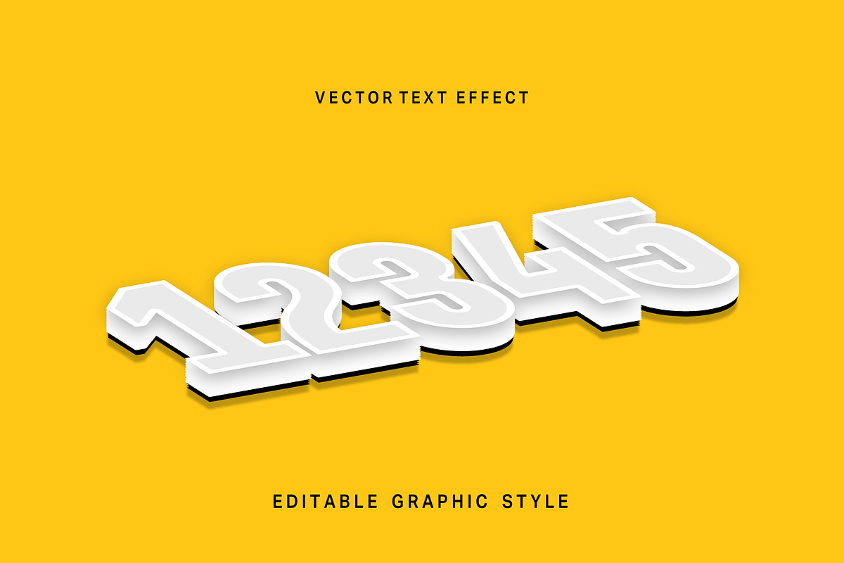 Isometric 3D Blocky Text Effect preview 2