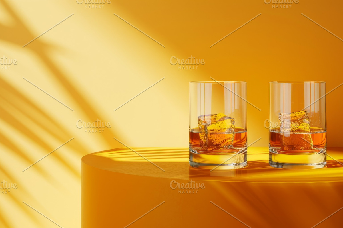 87 whiskey glasses, a Food & Drink Photo by Handmadefont (Photo 80 of 87)