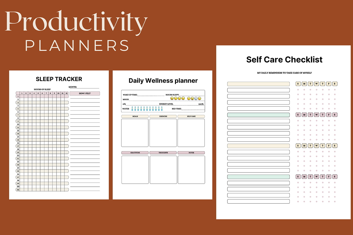 Productivity Planner - 65-Pages, a Stationery Template by Local Marketing Templates (Photo 4 of 7)
