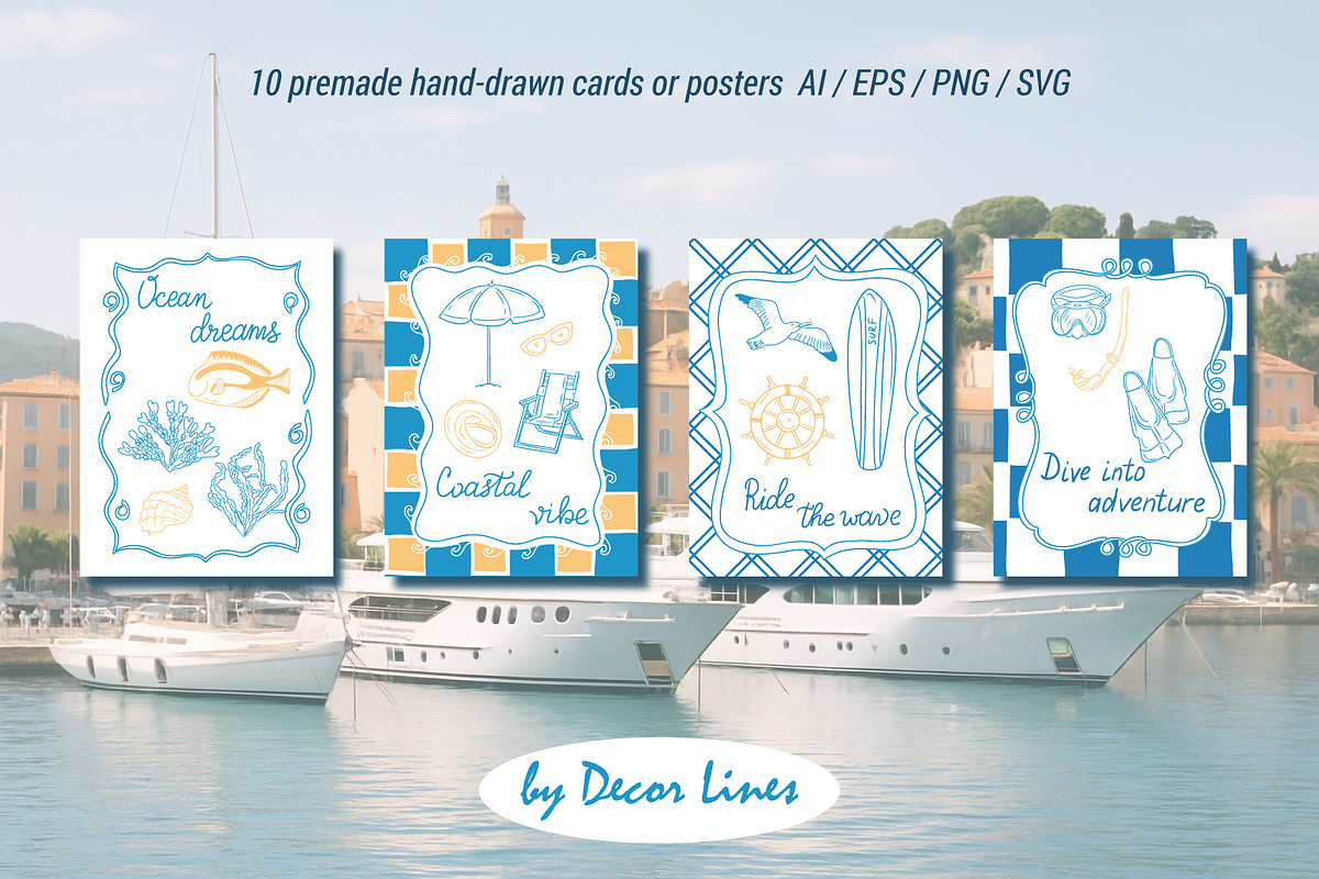 Coastal Vibe Doodles, an Object Illustration by Decor Lines (Photo 11 of 19)