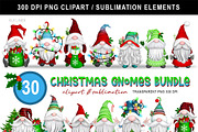 Christmas Gnomes Holiday Clipart, an Illustration by SLS Lines (Thumbnail 7 of 7)
