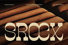 Srocx - Unique Display Font