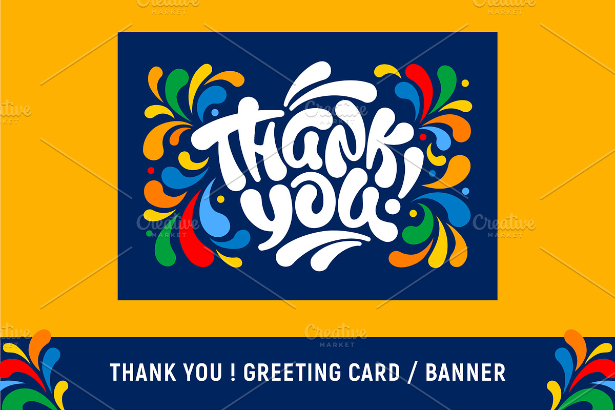Thank you designs set, a Decorative Illustration by Vector beauty (Photo 3 of 8)