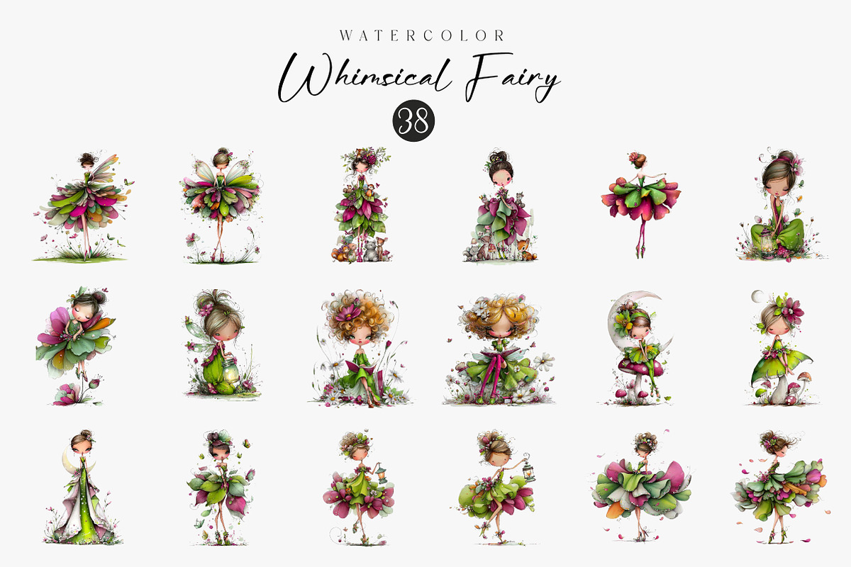 Fairy clipart, an Illustration by CreationArt (Photo 2 of 5)