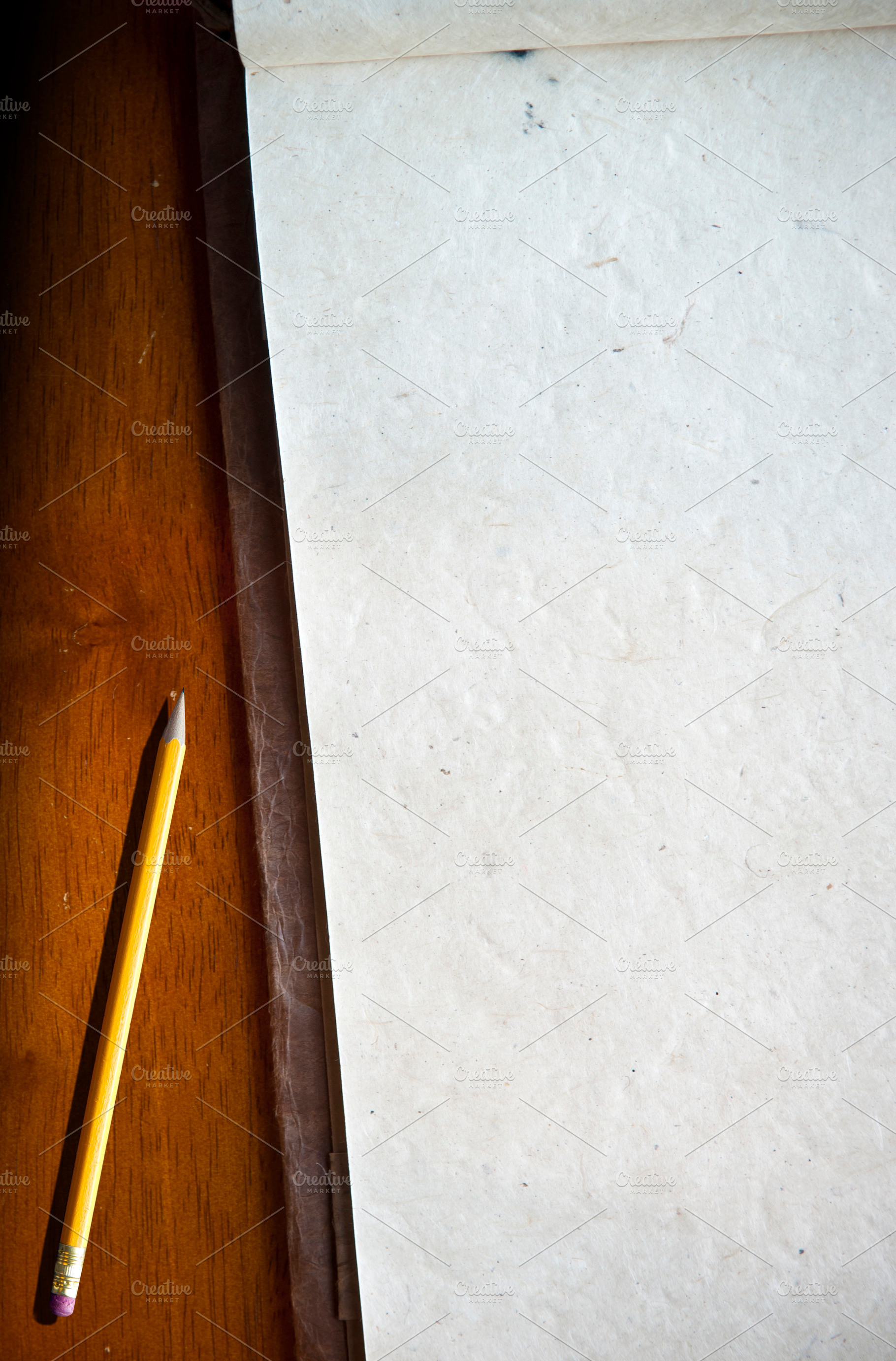 Paper and Pencil Background, a Background Photo by THP Creative