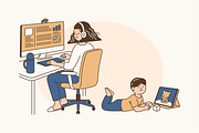 Work Life Blend Illustration, an Object Graphic by Jump Studio (Thumbnail 11 of 12)