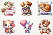 Kawaii Knitted Animals Mother's Day, an Illustration by RobertsArt (Thumbnail 7 of 7)