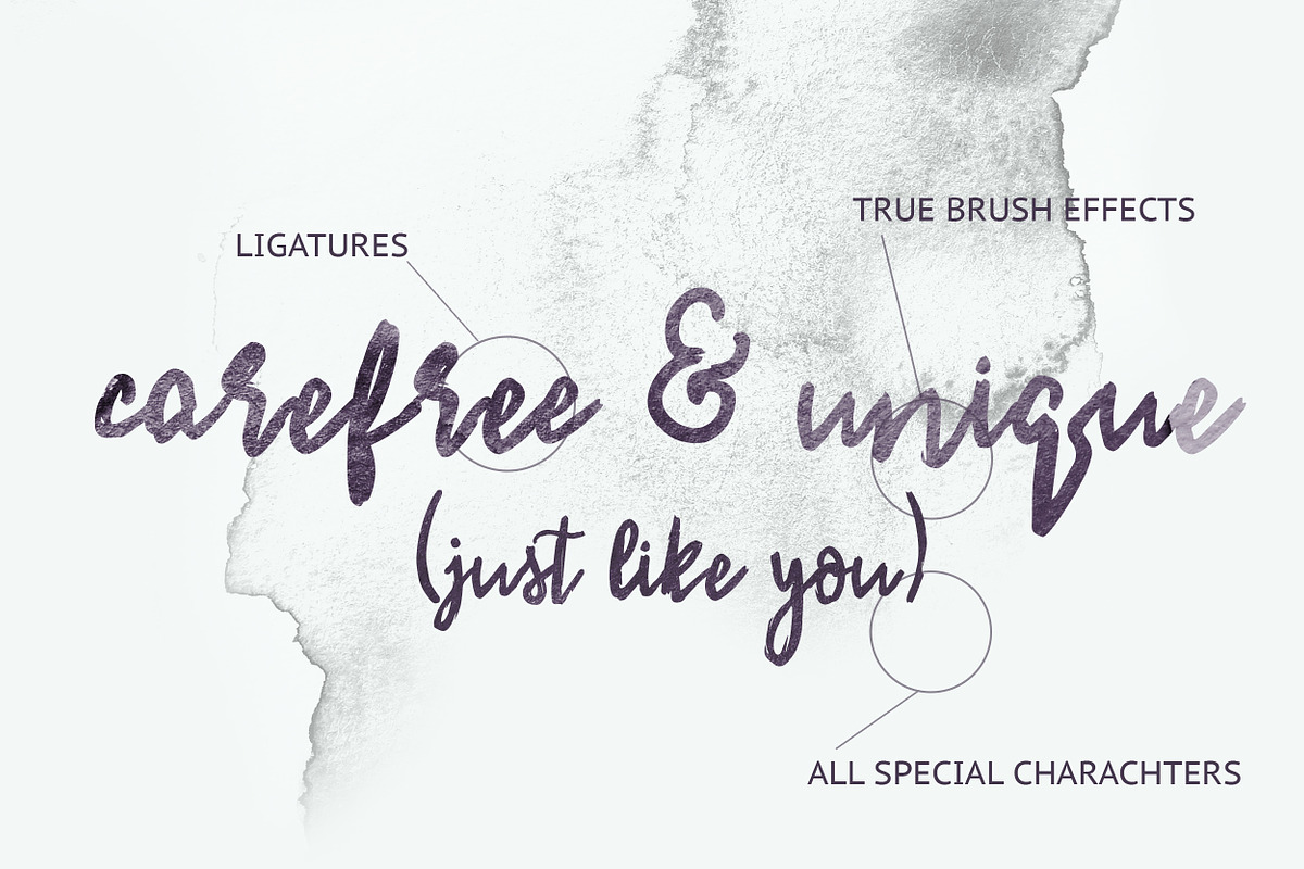Mountain Brush Font preview 3