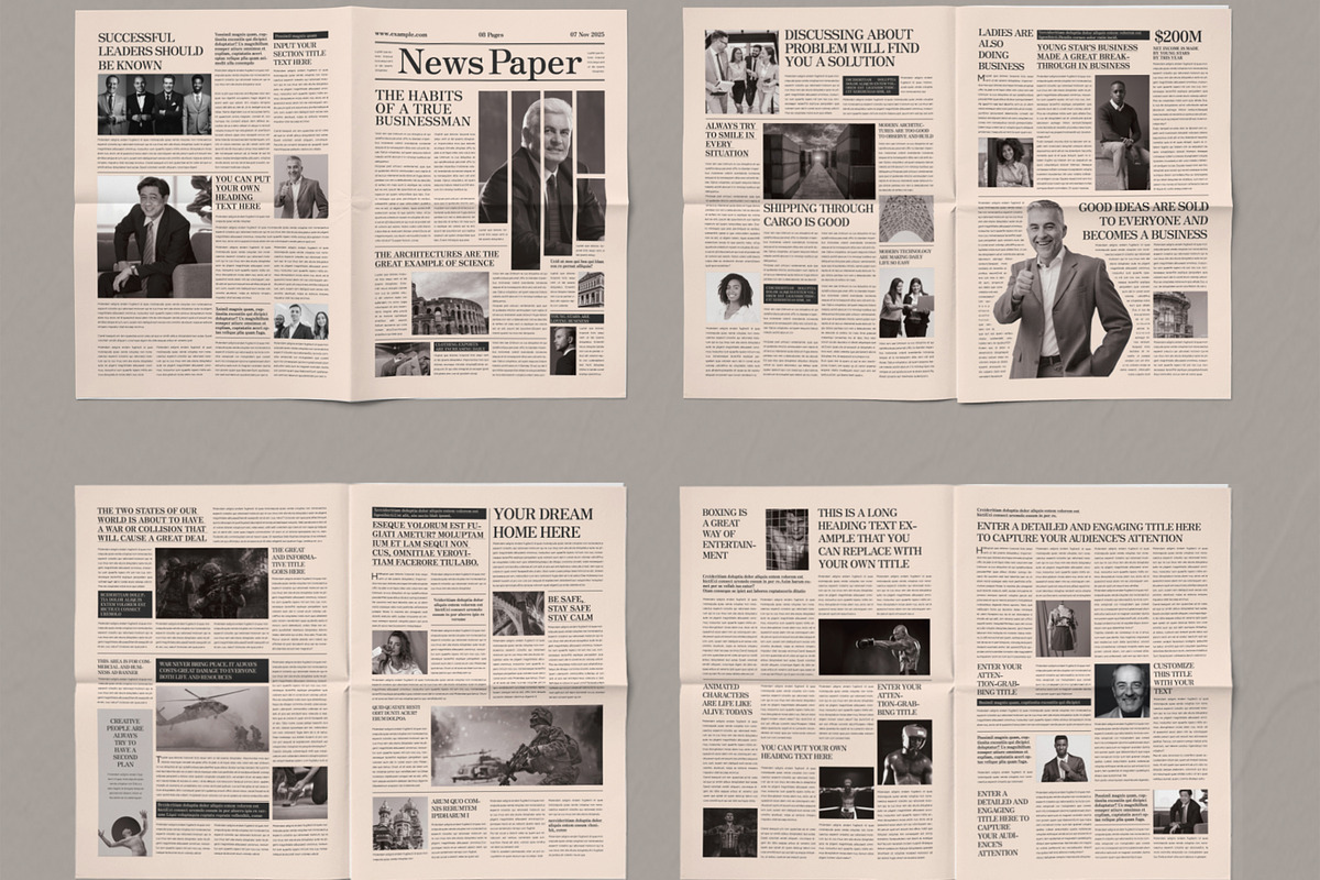 Classic And Professional Newspaper, a Magazine Template by ContestDesign (Photo 2 of 2)