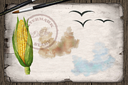 Scarecrow Watercolor Illustration, a Decorative Illustration by DioFlow (Thumbnail 2 of 6)