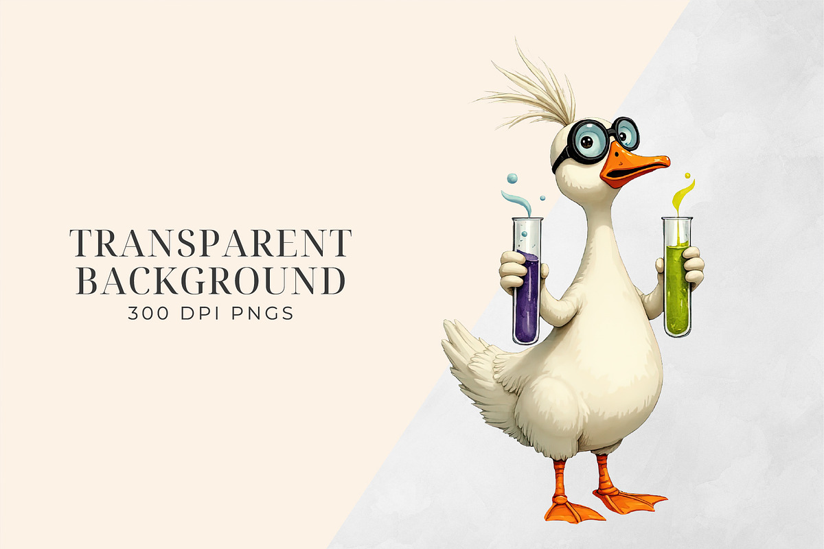 Silly Goose Halloween Clipart PNG, an Object Graphic by Printable Pretty Studio (Photo 3 of 5)