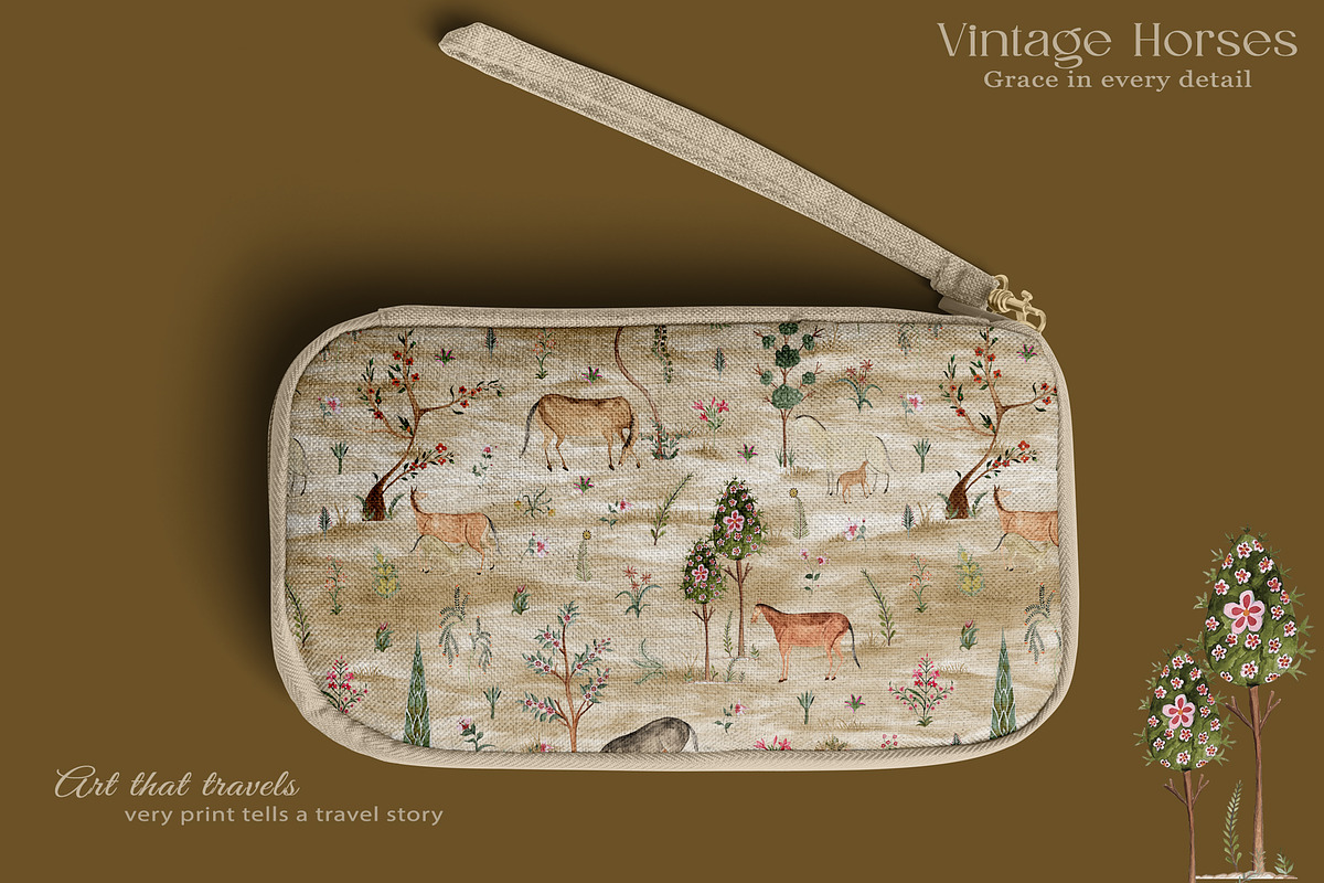 Vintage Horses Prints & Patterns, a Pattern Graphic by GND ART STUDIO (Photo 7 of 8)