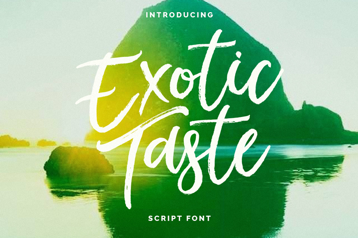 New! ExoticTaste Script Font