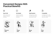 Animated Demon Doodle Icon Set, a Solid Icon by Prosymbols (Thumbnail 2 of 4)